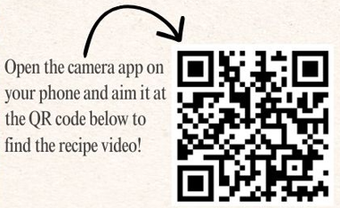 Open the camera app on your phone and aim it at the QR code below to find the recipe video!